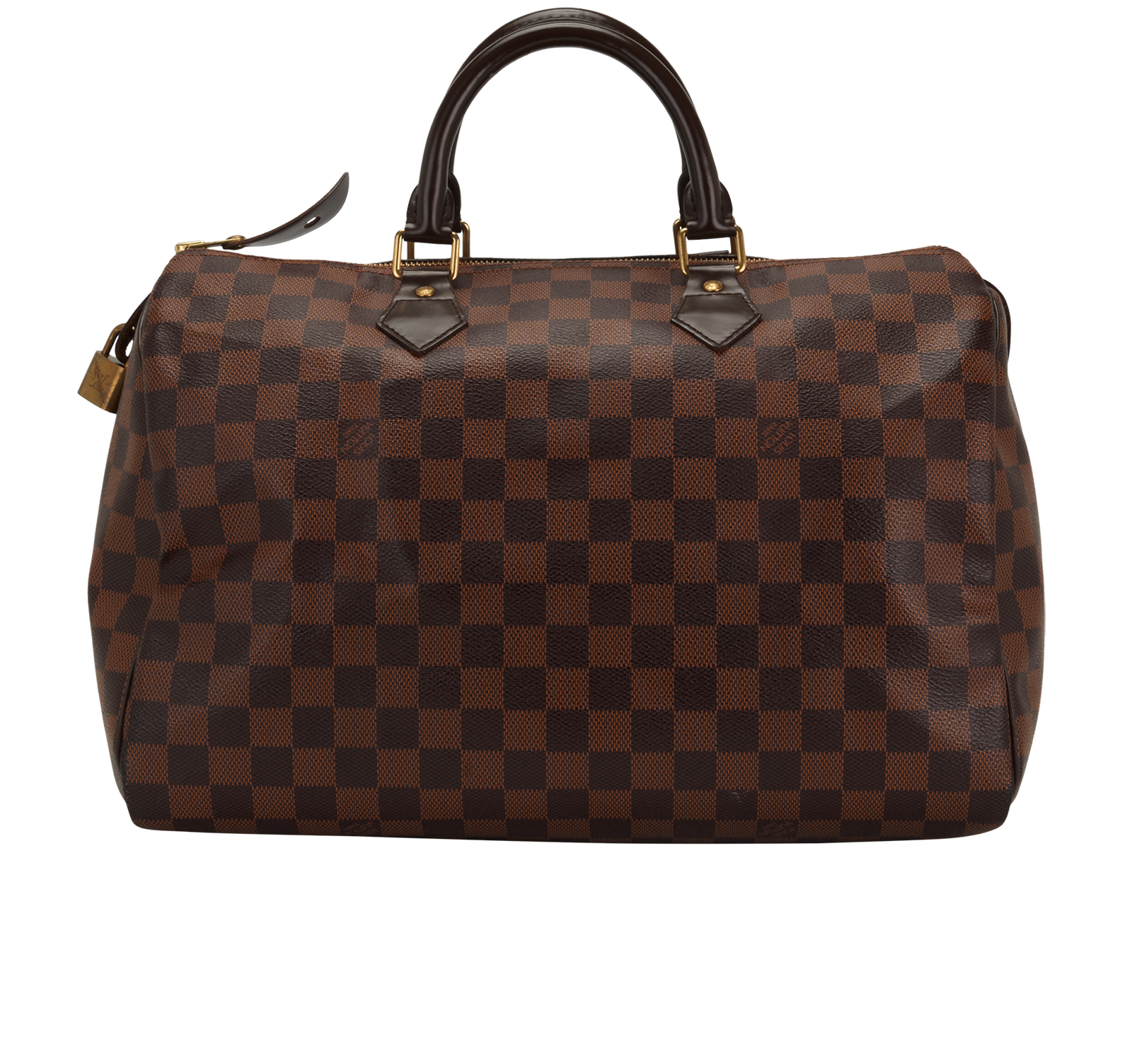 Speedy 35, &pound;750, Handbags, Brown, Canvas, Back view